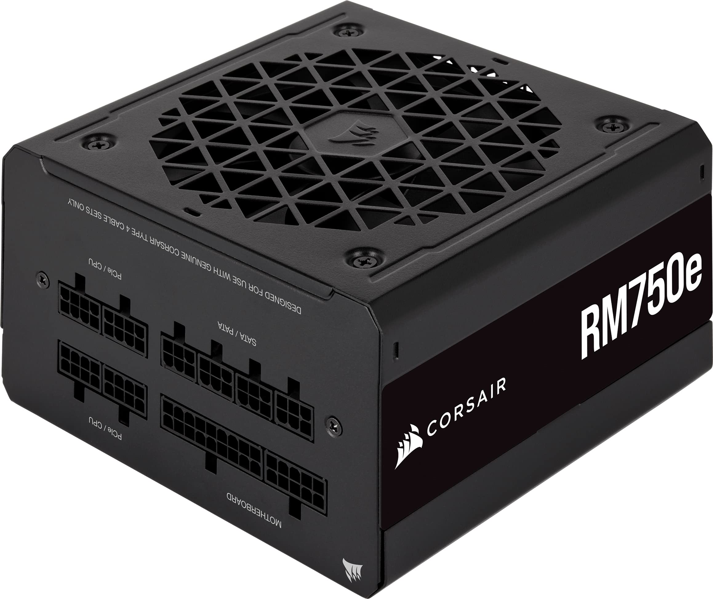 Corsair RM750e (2023) Fully Modular Low-Noise ATX Power Supply - ATX 3.0 & PCIe 5.0 Compliant - 105°C-Rated Capacitors - 80 Plus Gold Efficiency - Modern Standby Support - Black