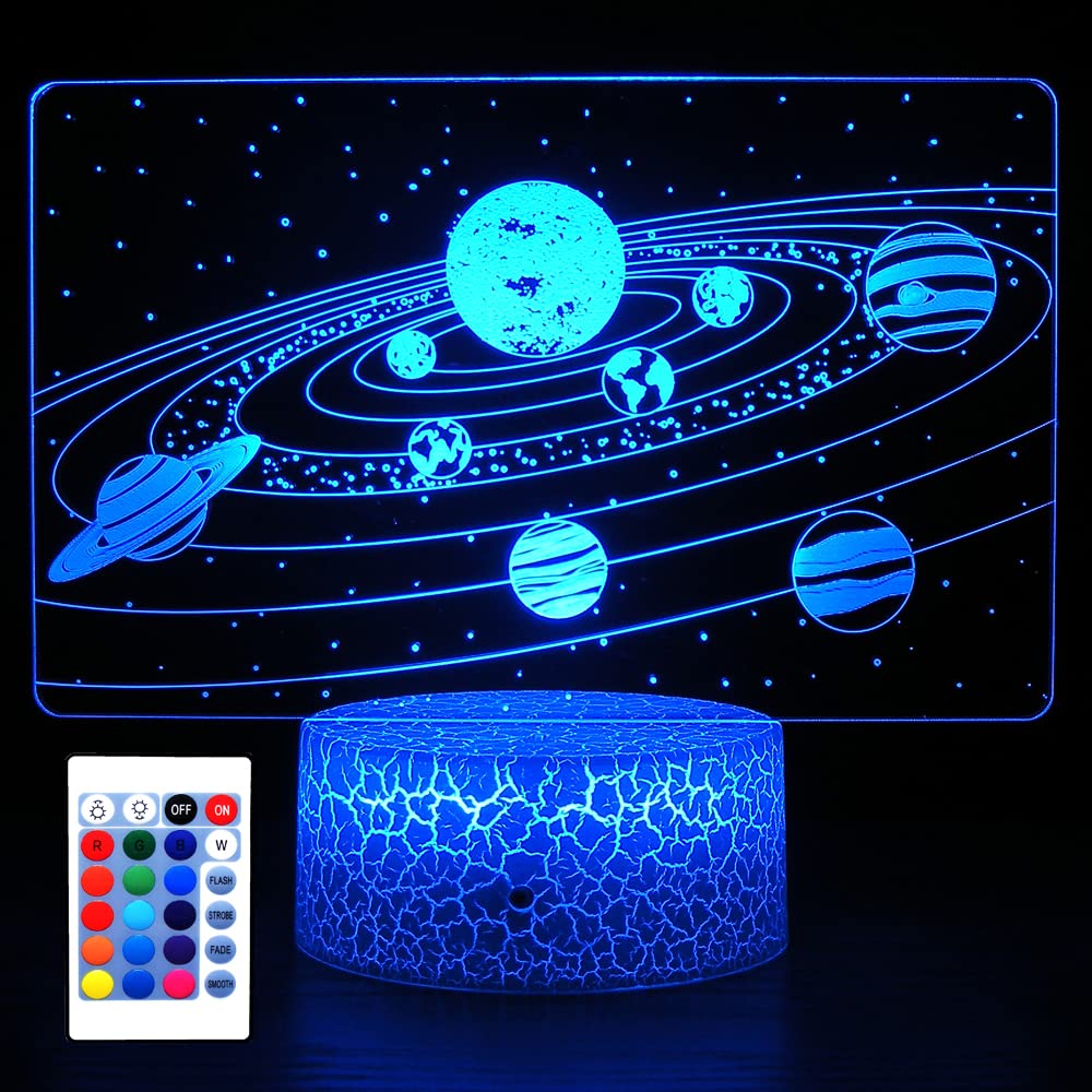 Mua HYODREAM Solar System 3D Optical Illusion Side Table Lamp ...