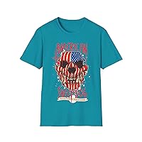 American Sheepdog USA Flag Design Patriotic Tee - Loyalty, Fairness, Unity Country Love Unisex Heavy Cotton T-Shirt