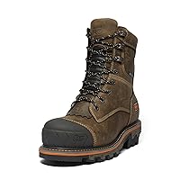 Timberland PRO Men's Boondock Hd Logger 8 Inch Composite Safety Toe Waterproof Industrial Work Boot