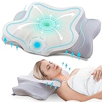 DONAMA Cervical Pillow for Neck Pain Relief,Contour Memory Foam Pillow,Ergonomic Orthopedic Neck Support Pillow for Side,Back and Stomach Sleepers with Breathable Pillowcase-King Size