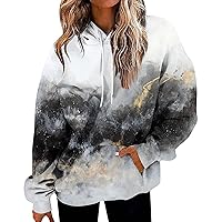 XHRBSI Cute Fall Outfits for Women Women's Fashion Daily Versatile Casual V-Neck Long Sleeve Printed Top