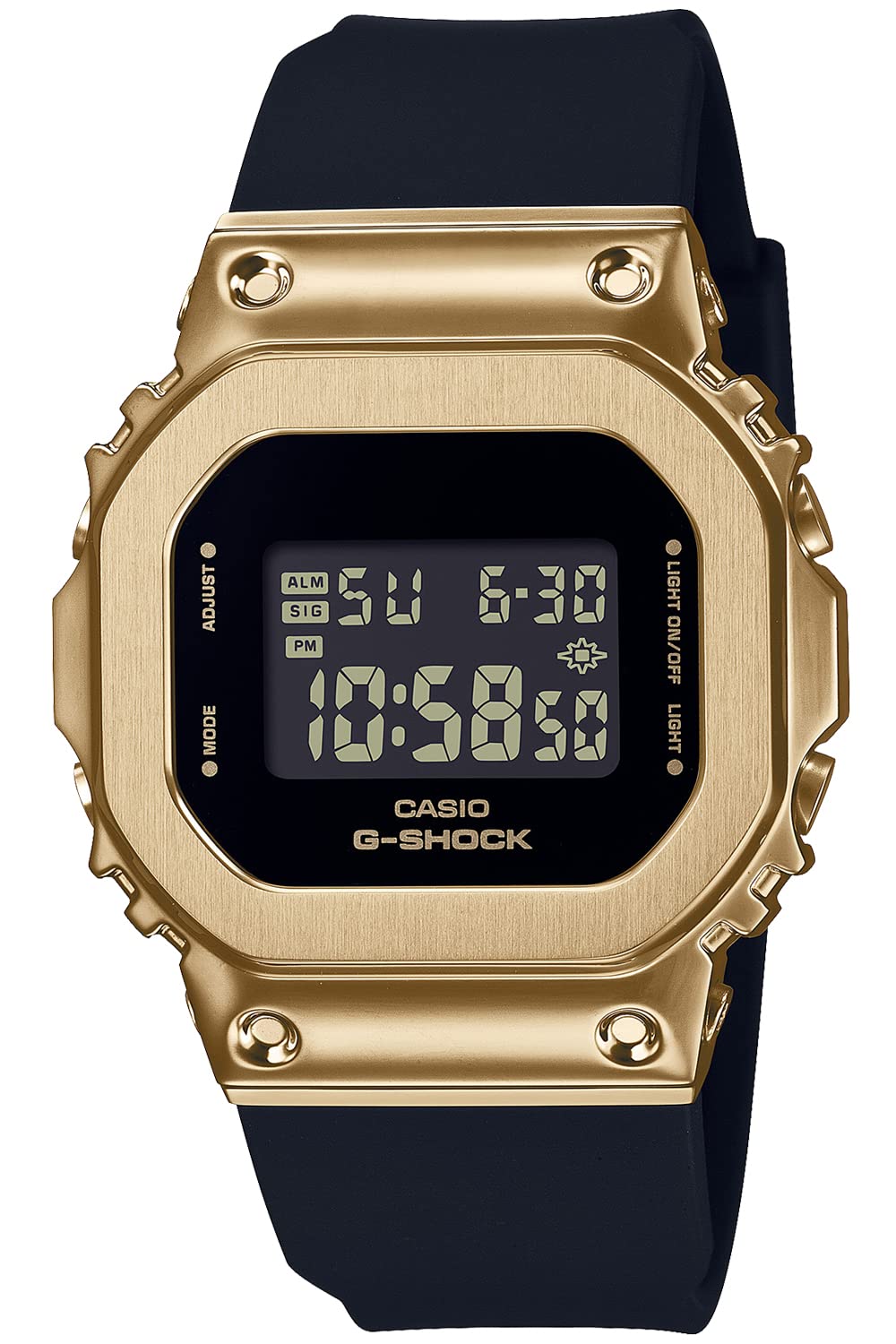 Casio GM-S5600GB-1JF [G-Shock Compact Size Metal Covered Series Black x Gold Model] Watch Shipped from Japan Aug 2022 Model