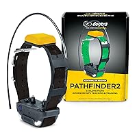 Dogtra Pathfinder 2 Additional Receiver Dog GPS Tracker e Collar Black LED Light No Monthly fees Free App Waterproof Smartwatch Control Satellite Real Time Tracking Long Range Smartphone Required