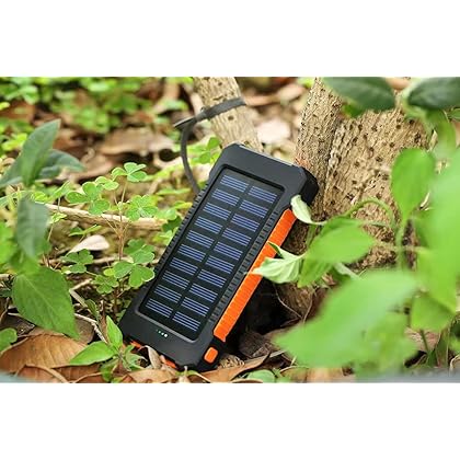Solar Mobile Power 10000Mah, Outdoor Camping Lamp Charging Treasure, Compatible Smartphones, Ipad, Bluetooth Speaker and More 5