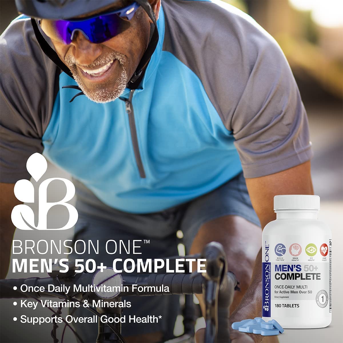 Bronson ONE Daily Mens 50+ Complete Multivitamin Multimineral, 90 Tablets