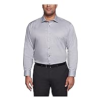 Van Heusen Mens Tall Fit Dress Shirt Flex Collar Stretch Solid (Big And Tall)
