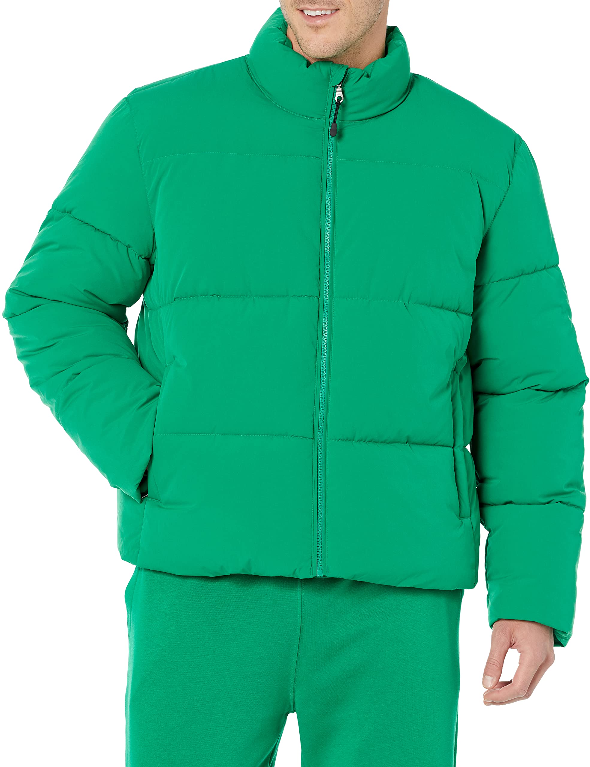 Amazon Essentials Men's Mock Neck Puffer (Available in Big & Tall)