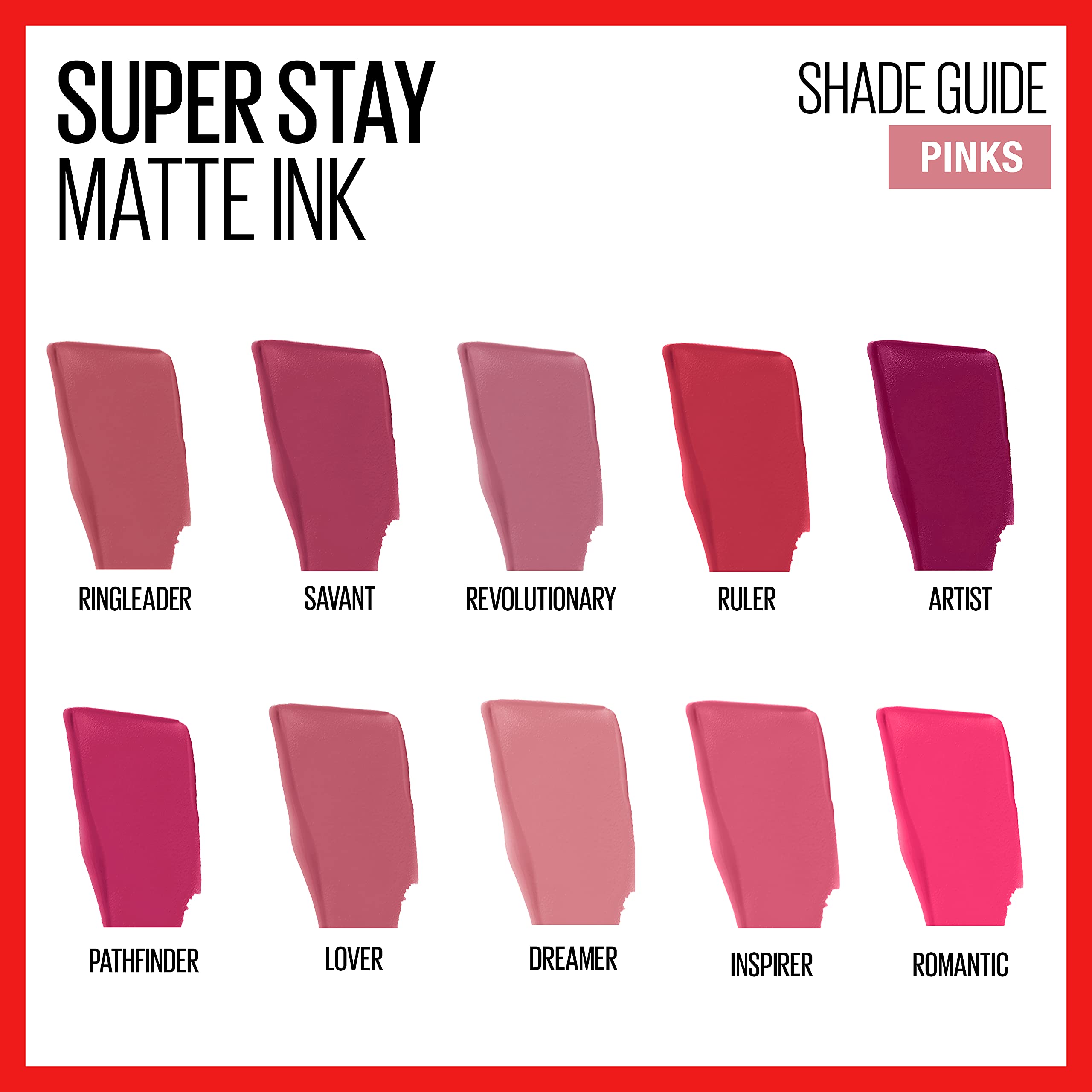Maybelline New York Super Stay Matte Ink Liquid Lipstick Makeup, Long Lasting High Impact Color, Up to 16H Wear, Pathfinder, Berry Pink, 1 Count