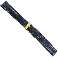 14mm Morellato Genuine Lizard Lightly Padded Stitched Navy Ladies Watch Band 718