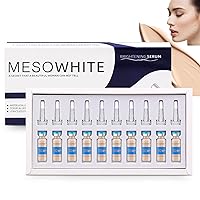 MesoWhite Essence Serum, BB Glow Pigment Starter Kit, Korea Anti-Aging BB Glow Ampoules Foundation Skin Treatment Kit 0.17 Fl Oz 10 Vials
