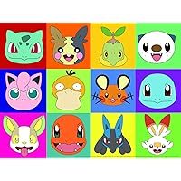 Buffalo Games - Pokemon Faces - 400 Piece Jigsaw Puzzle for Families Challenging Puzzle Perfect for Family Time - 400 Piece Finished Size is 21.25 x 15.00