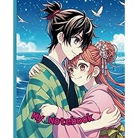 Notebook manga - libro a righe - Manga romantic . japan passion - Block Notes a righe: linea Manga Print (Italian Edition)