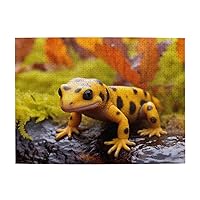 Salamander Wooden Jigsaw Puzzle 500 Piece Surprise for Family Home Decor Art Puzzle,Unique Birthday Present Suitable for Teenagers and Adults for Kid,20.4 X 15 Inch