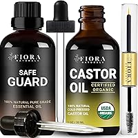 Organic Castor Oil and Safeguard Essential Oil Blend Bundle