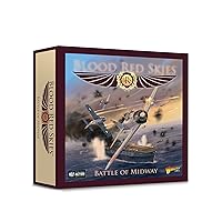 Warlord Blood Red Skies The Battle of Midway Starter Set 1:200 WWII Mass Air Combat Table Top War Game 771510003,Unpainted