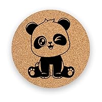 Kids Coasters, Kids Party, Set of 6, Cork Coasters with Holder, Absorbent Coasters, Kids Ornaments, Baby Shower, Cute Coaster - CA086