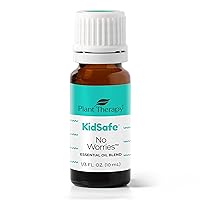 Plant Therapy KidSafe No Worries Essential Oil Blend 10 mL (1/3 oz) 100% Pure, Undiluted, Therapeutic Grade