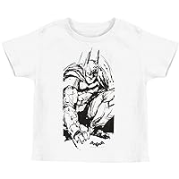 BATMAN Boys Arkham Sketch Childrens T-Shirt White