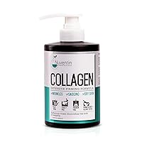 Collagen Firming Cream Dry Skin Rescue Moisturizer Lotion W/Aloe Vera & Green Tea. Skin Care Anti Aging Collagen Face & Body Lotion For Wrinkle Repair, Sagging Skin, & Dry Skin, 15 Fl Oz