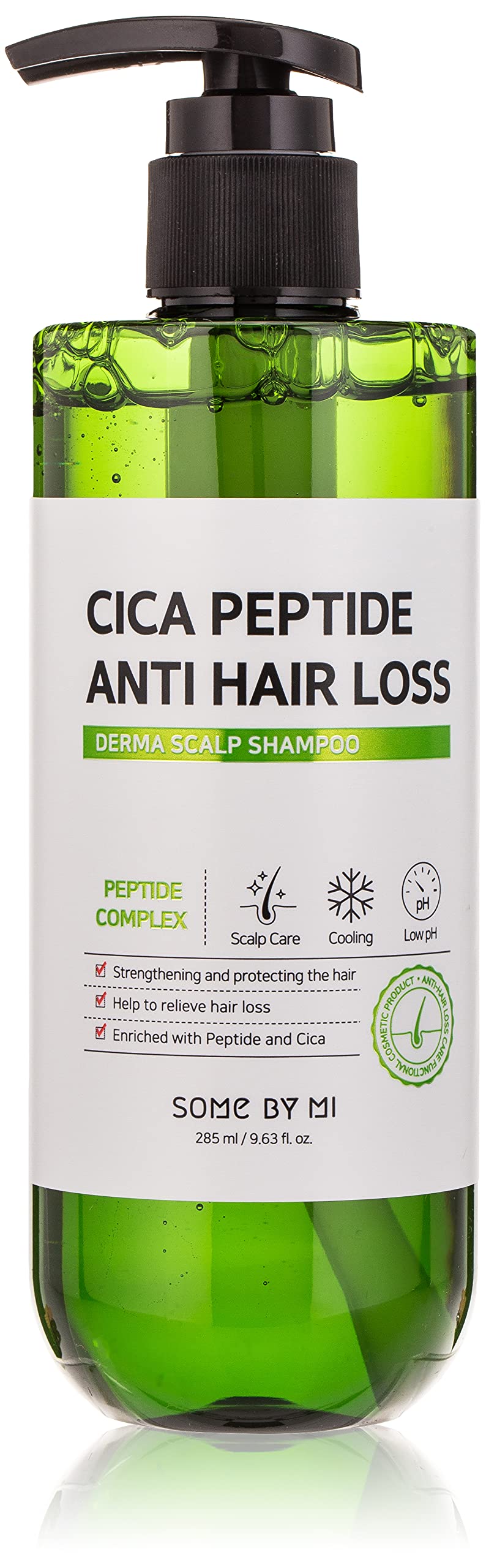 Mua SOME BY MI Cica Peptide Anti Hair Loss Derma Scalp Shampoo 285ml (  fl. oz.), PHA Care, Absorbs Sebum and Impurities, Strengthen Scalp Barrier,  High Functional Nutrients, SKIN IRRITATION TESTED trên