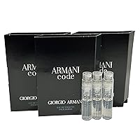 GIORGIO ARMANI Men ARMANI CODE EDT POUR HOMME Sample Spray Perfume 1.2ml /.04 oz - 3 PCS set