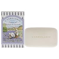Lavender Perfumed Soap by LErbolario for Unisex - 3.5 oz Soap