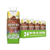 High Protein with Fiber Ready-to-Drink, 8 FL OZ Carton, Rich Milk Chocolate 8 Fl Oz (Pack of 24) (Packaging May Vary)