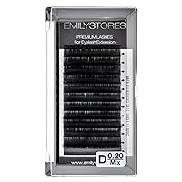 DESIRES LASHES By EMILYSTORES Ellipse 0.20mm Thickness D Curl Length 8mm-14MM Flat Shaped Volume Eyelash Extensions Mixed Assorted Sizes In One Tray Silk Mink Fake Eye Lashes