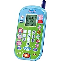 VTech Peppas Learning Phone - with Original Voices from The Peppa Pig Series and Exciting Educational Games - for Children Aged 2-5 Years