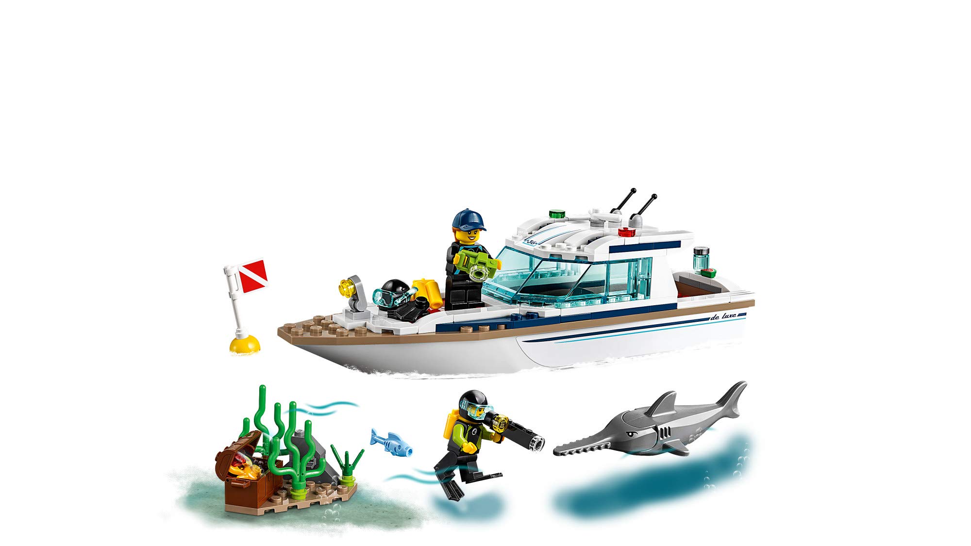 LEGO City Great Vehicles Diving Yacht 60221 Building Kit (148 Pieces)