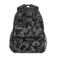 MNSRUU Gamepad School Backpack for Kid 5-12 yrs,Game Controller Backpack Boy School Bag
