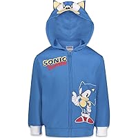 SEGA Sonic the Hedgehog Shadow Knuckles Fleece Zip Up Hoodie Toddler to Big Kid