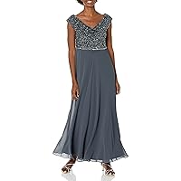 J Kara Women's One Size Beaded Empire Waist Gown