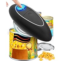 One Touch Electric Can Opener Fits Almost All Can Sizes for Seniors with Arthritis, Hand Held Battery Operated Can Opener with Smooth Edge, Food Safe Kitchen Gadgets Automatic Can Opener for Kitchen