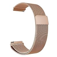 Men's Watchbands General Quick Release Watch Strap Magnetic Closure Stainless Steel Watch Band Replacement Strap 14mm 16mm 18mm 20mm 22mm 24mm 23mm (Color : Rose Gold)