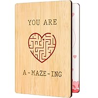 Anniversary Card with Envelope - You Are A-Maze-ing, Valentine's Day Card for Wife Husband Boyfriend Girlfriend, Wedding Anniversary Card, Birthday Card for him her