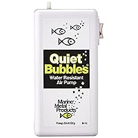 Marine Metal B-14 Quiet Bubbles Live Bait Aerator, Quiet Water Resistant Air Pump, Portable,Beige