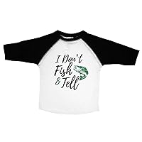 Baffle Fishing Shirt for Kids/I Don't Fish & Tell/Unisex Toddler Shirt