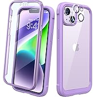 Diaclara Designed for iPhone 14 Case, Full Body Rugged Case with Built-in Touch Sensitive Anti-Scratch Screen Protector, with Camera Lens Protector for iPhone 14 6.1