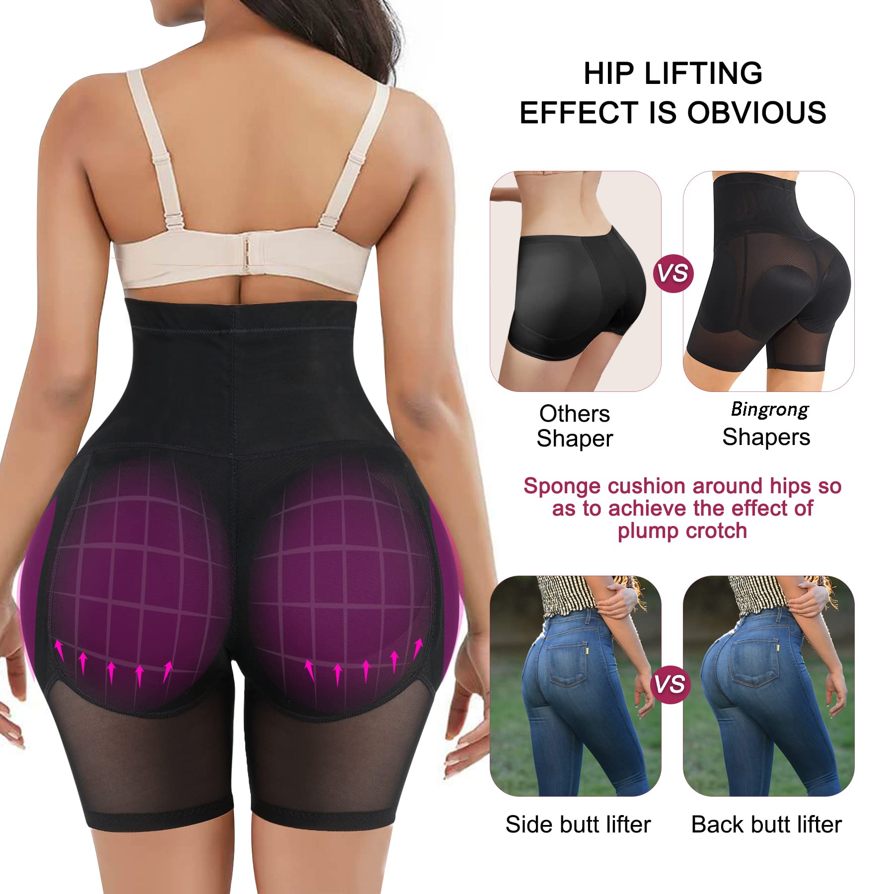 Mua Bingrong Women's Butt Push Up Underwear Tummy Control Bodice