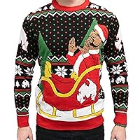 Method Man on Sleigh Ride Adult Ugly Christmas Sweater