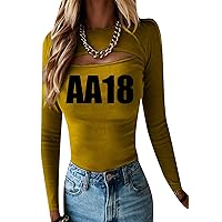 EFOFEI Women's Crew Neck Party Solid Color Shirt Fitting Lightweight Tops
