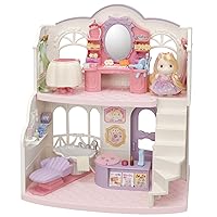 Pony's Stylish Hair Salon - 2-Story Salon Playset w/ Poseable Figure & 40+ Hair Styling Accessories for Ages 3+