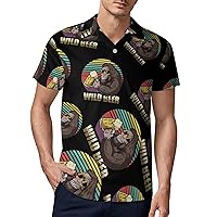 Bigfoot Beer Men's Polo Shirt Short Sleeve Sport Shirts Casual Golf T-Shirt for Work Fishing XL