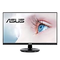 ASUS VA24DQ 23.8” Monitor, 1080P Full HD, 75Hz, IPS, Adaptive-Sync/FreeSync, Eye Care, HDMI DisplayPort VGA, Frameless, VESA Wall Mountable (Renewed)