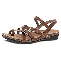Dansko Roslyn Sandal for Women - Memory Foam and Cork Footbed for Comfort and Arch Support - Lightweight Rubber Outsole for Long-Lasting Wear -Versatile Casual to Dressy Footwear