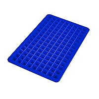 Tovolo Silicone Mini Ice Cube Tray with Lid (Stratus Blue) - Silicone Tray for Freezing Mini Ice/BPA-Free Silicone and Plastic