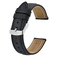 BISONSTRAP Watch Strap, Vintage Leather Replacement Bracelet, Band Width-14mm 15mm 16mm 17mm 18mm 19mm 20mm 21mm 22mm 23mm 24mm
