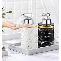 Automatic Foaming Soap Dispenser(2 Pack)- for bathrooms, Kitchens, and Commercial Locations.(Black and White Set).